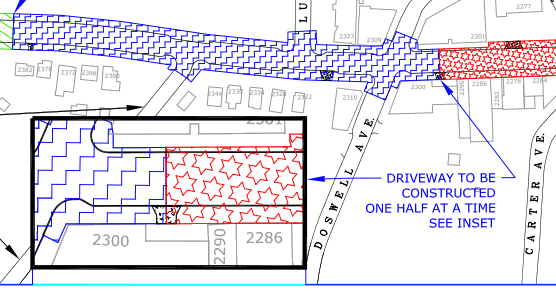 Map showing Phase 2 of Como construction