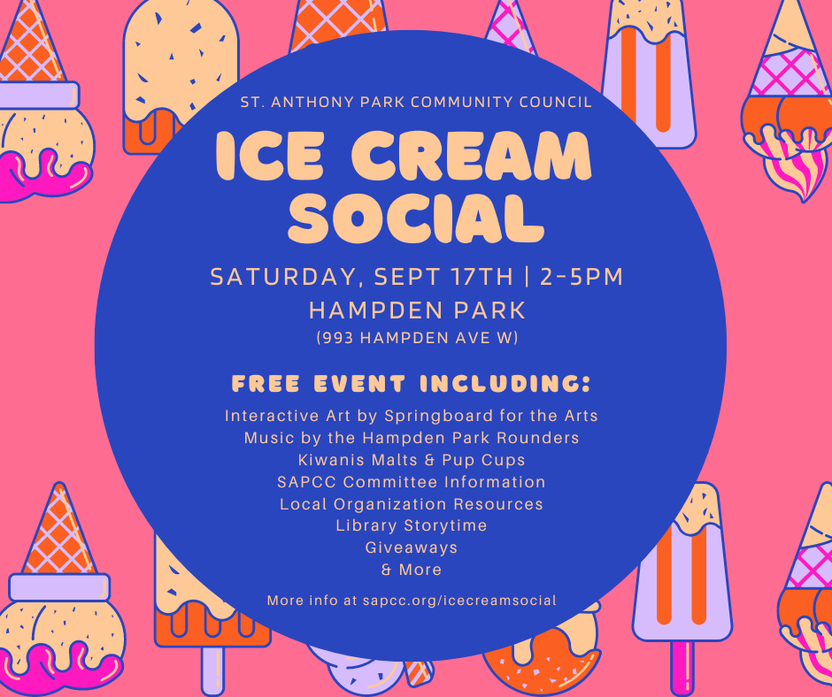 SAPCC Ice Cream Social – St. Anthony Park Community Council